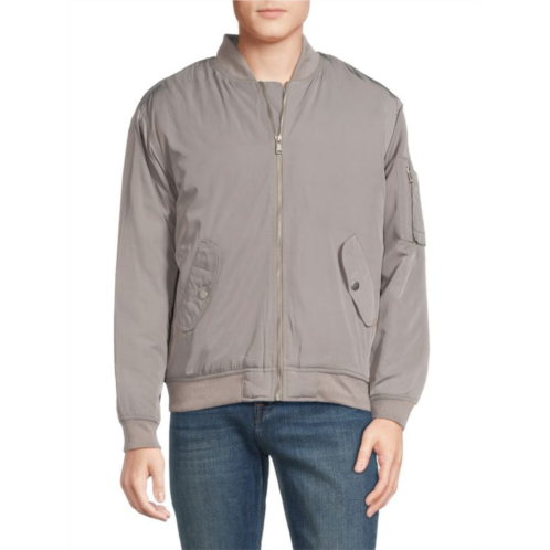 HEDGE Baseball Collar Bomber Jacket