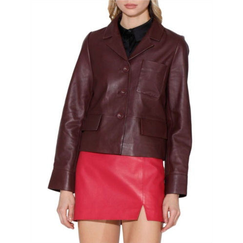 Walter Baker Karter Leather Blazer