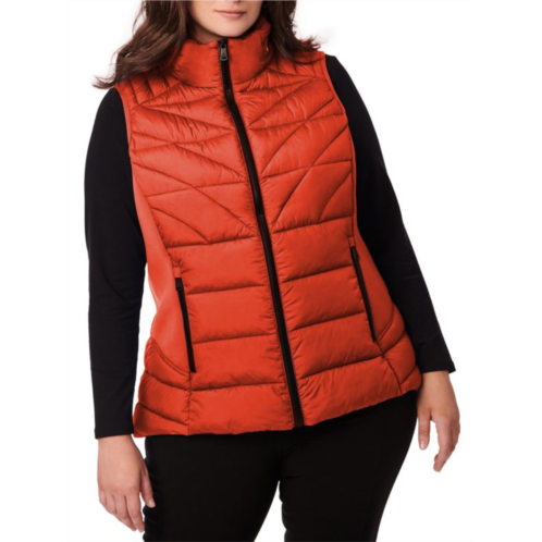 Bernardo Plus Solid Quilted Puffer Vest