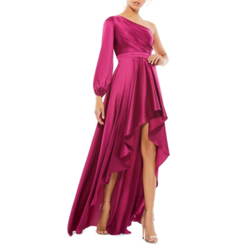 Mac Duggal One Shoulder Asymmetric Gown