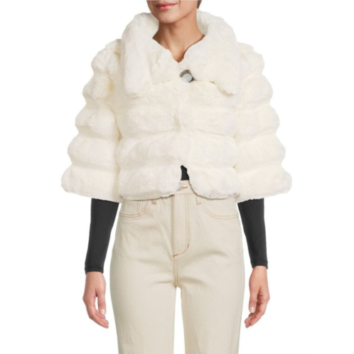 BELLE FARE Faux Fur Bolero Jacket