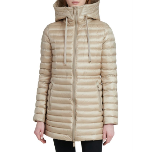 The Recycled Planet Roma Hooded Longline Down Jacket