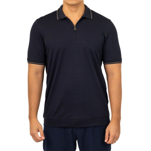 Vellapais Ege Tipped Zip Polo