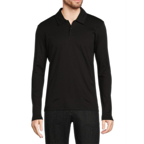 Saks Fifth Avenue Long Sleeve Polo