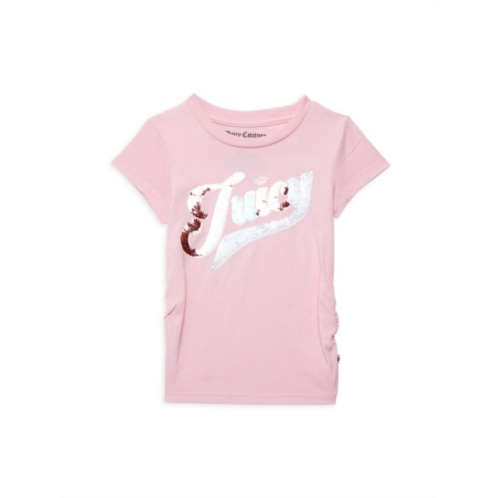 Juicy Couture Girls Sequin Logo Tee