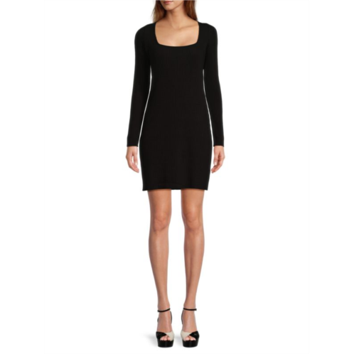 Vince Squareneck Mini Sheath Dress