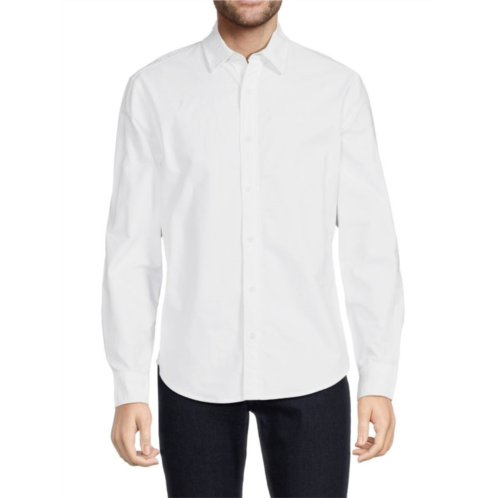 Calvin Klein Solid Cotton Shirt