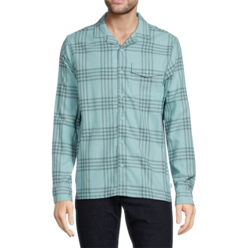 Onia Checked Flannel Button Down Shirt