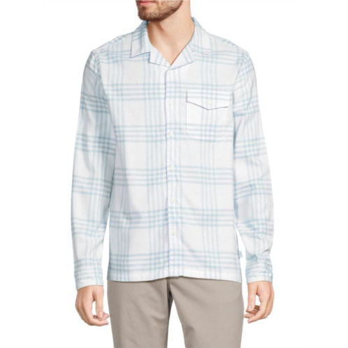 Onia Checked Flannel Button Down Shirt