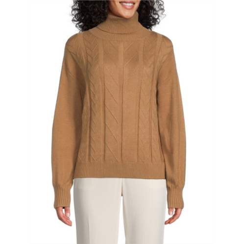 Ellen Tracy Tree of Life Turtleneck Sweater