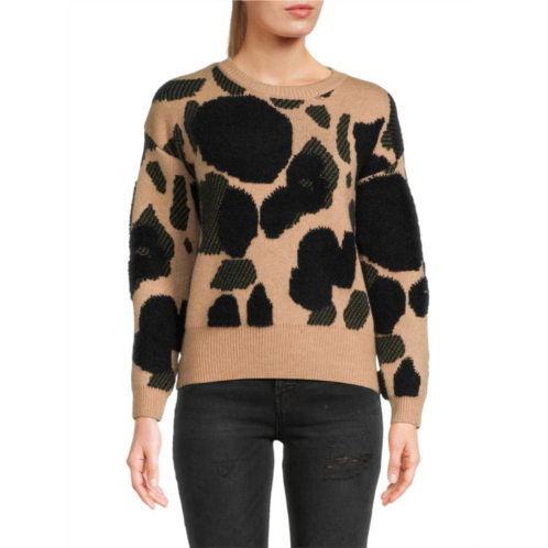 YAL New York Animal Print Sweater