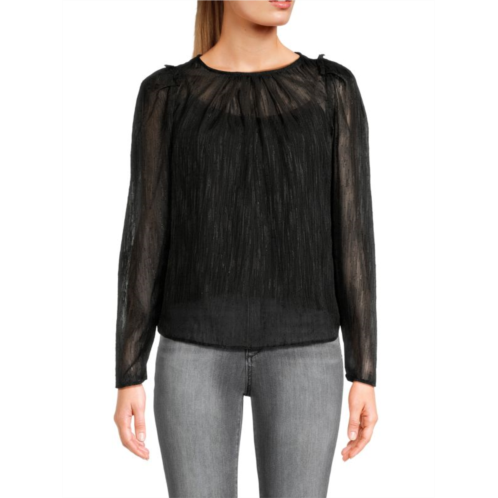 DKNY Semi Sheer Blouse