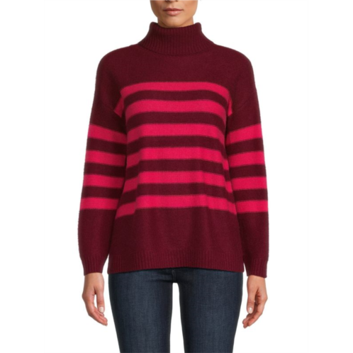 M MAGASCHONI ?Cashmere Striped Turtleneck Sweater