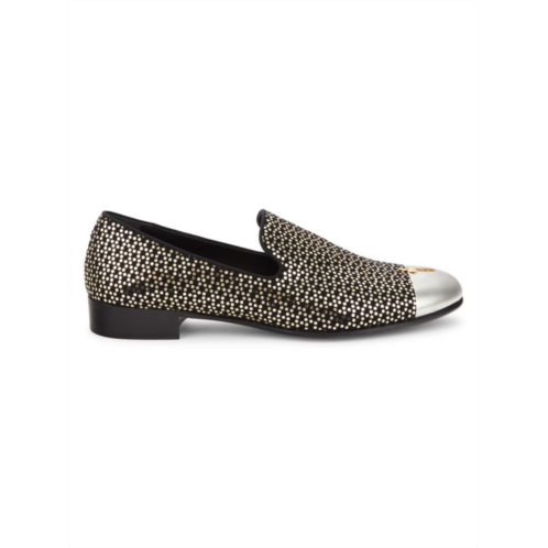 Giuseppe Zanotti Shadeout Metallic Slip On Shoes