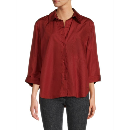 TWP Solid High Low Shirt