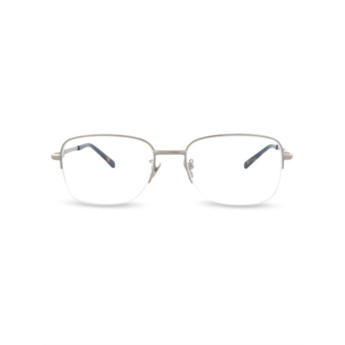 Brioni Rectangle Half Rim Eyeglasses