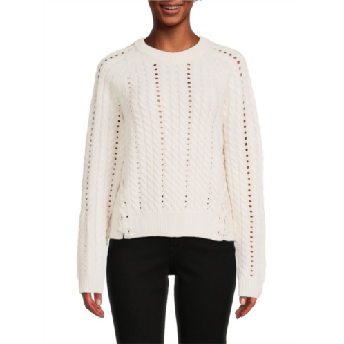 Derek Lam 10 Crosby Aitana Cableknit Wool Sweater