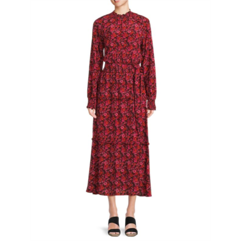 Derek Lam 10 Crosby Rebecca Floral Tiered Maxi Dress