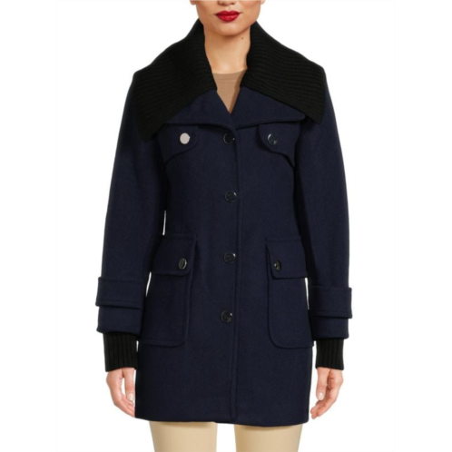 Derek Lam 10 Crosby Bridget Wool Blend Utility Coat