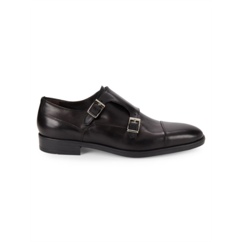 Bruno Magli Lidio Leather Double Monk Strap Shoes