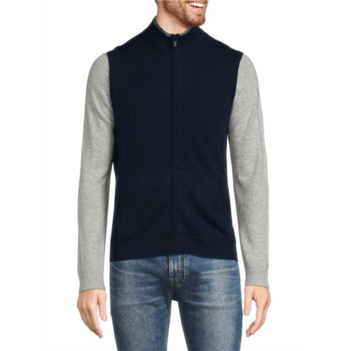 Naadam Wool & Cashmere Zip Up Vest