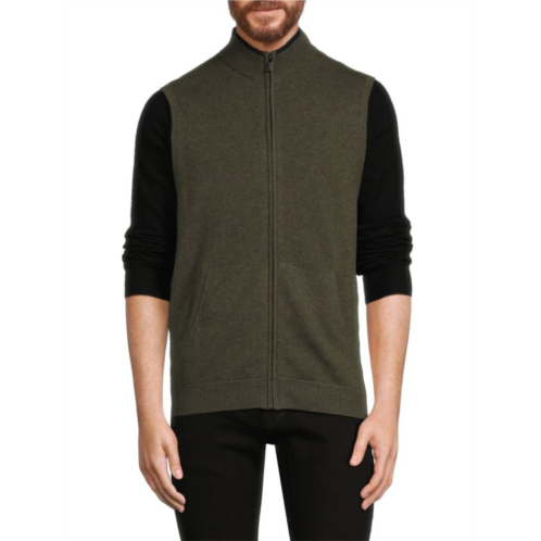 Naadam Wool & Cashmere Zip Up Vest