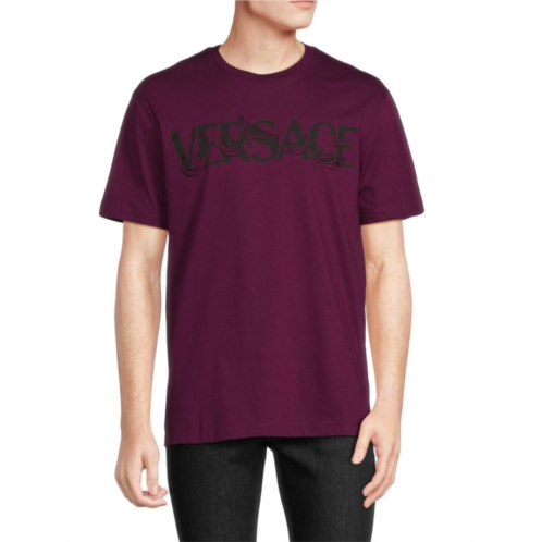 Versace Logo Crewneck T Shirt