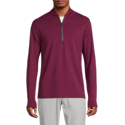 Greyson Siasconset Solid Quarter Zip Pullover