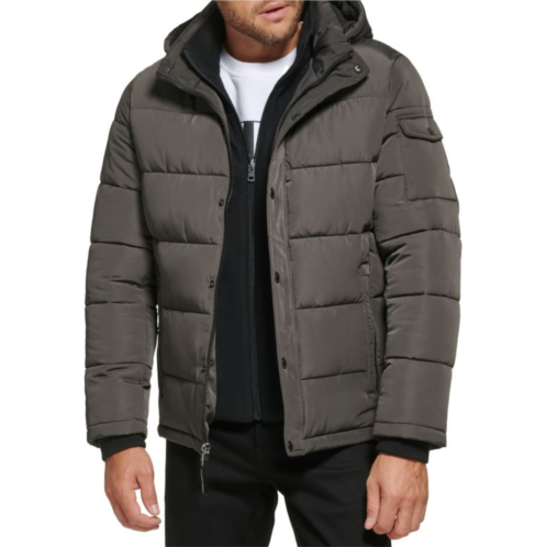 Calvin Klein Polar Hooded Puffer Bib Jacket