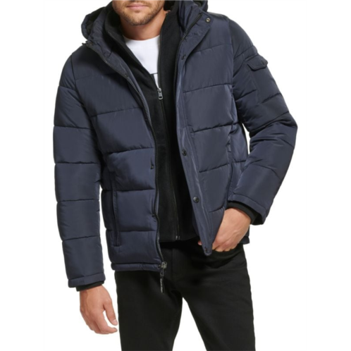Calvin Klein Polar Hooded Puffer Bib Jacket