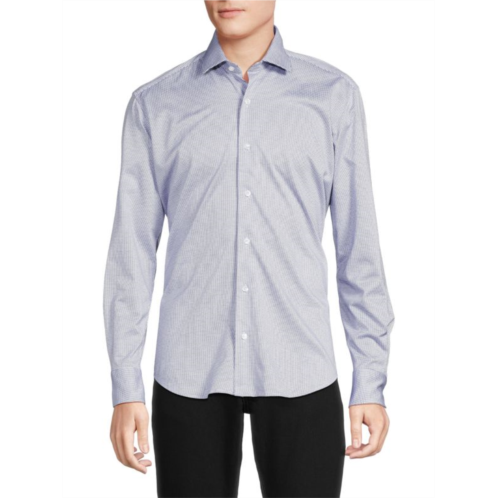 Bertigo Pattern Stretch-Cotton Shirt