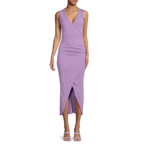 IRO Cindya Solid Asymmetric Midaxi Dress