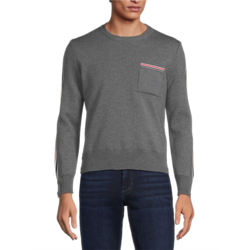Thom Browne Patch Pocket Merino Wool Blend Sweater
