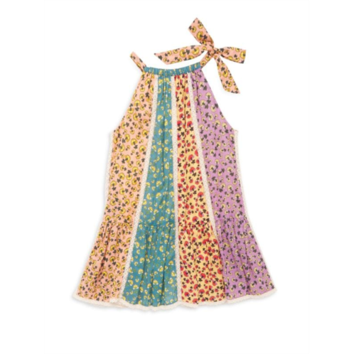 Zimmermann Little Girls & Girls Colorblocked Floral Dress