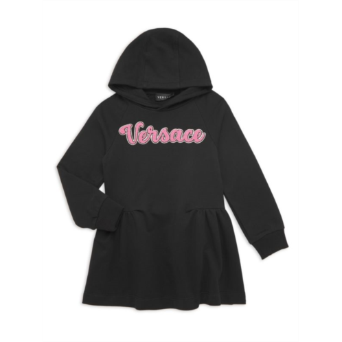 Versace Little Girls & Girls Chenille Logo Sweatshirt Dress