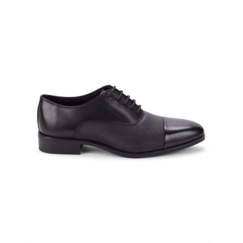 Calvin Klein Cap Toe Leather Oxfords