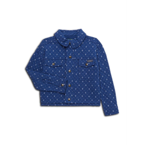 Ralph Lauren Little Boys Double Knit Quilted Shirt Jacket