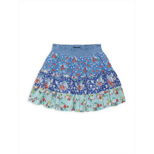 Ralph Lauren Little Girls Floral Tiered Skirt