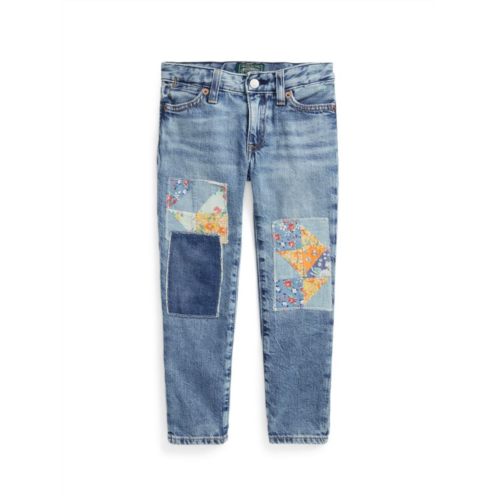 Polo Ralph Lauren Girls Patchwork Boyfried Jeans