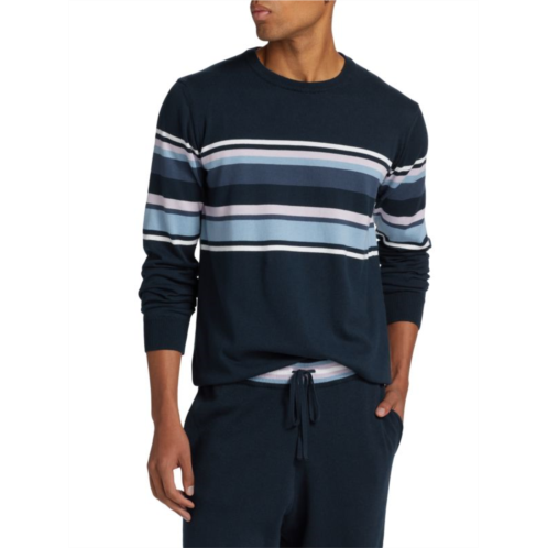 Saks Fifth Avenue Striped Slim Fit Crewneck Sweater