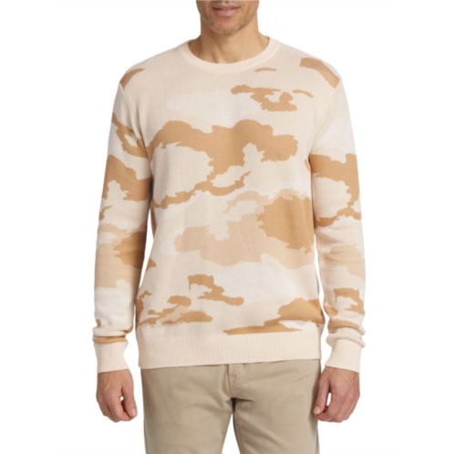 Saks Fifth Avenue Watermark Camouflage Crewneck Sweater