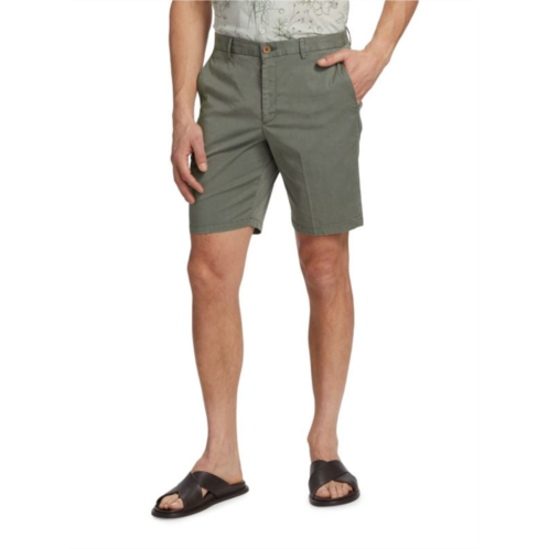 Saks Fifth Avenue Slim Fit Cotton Blend Chino Shorts