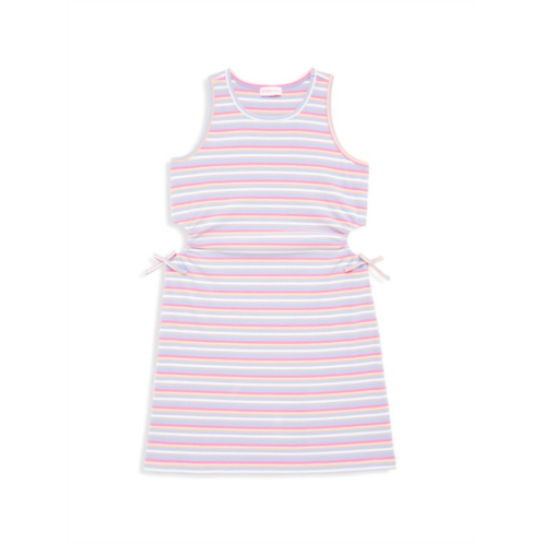 Design History Girls Striped Cut Out Dress