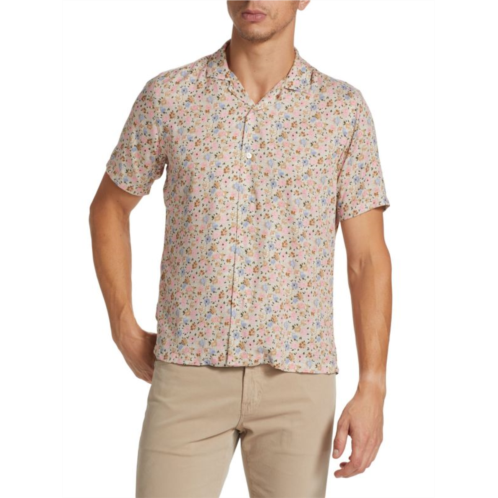 Saks Fifth Avenue Floral Woven Camp Shirt