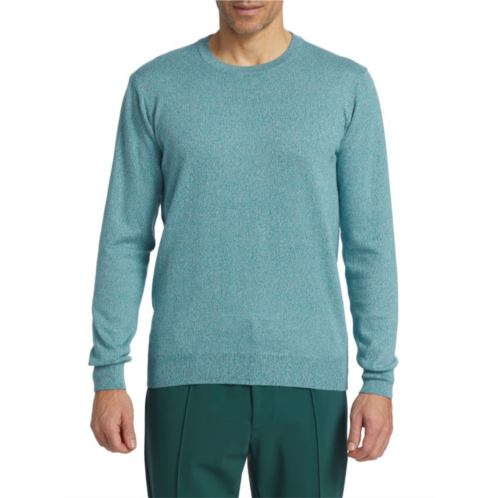 Saks Fifth Avenue Marled Cotton Crewneck Sweater