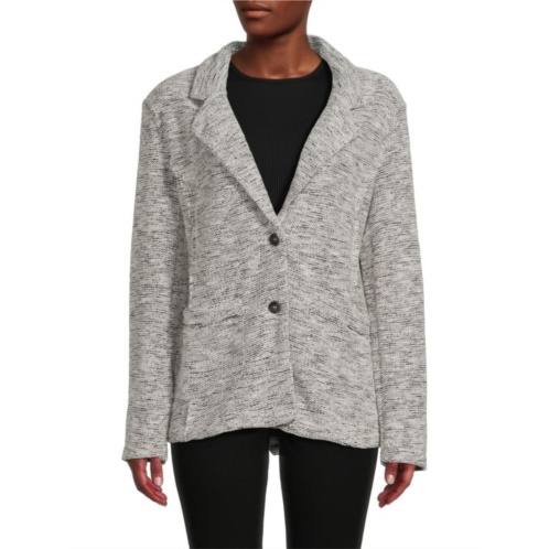 Vintage Havana Relaxed Fit Knit Blazer