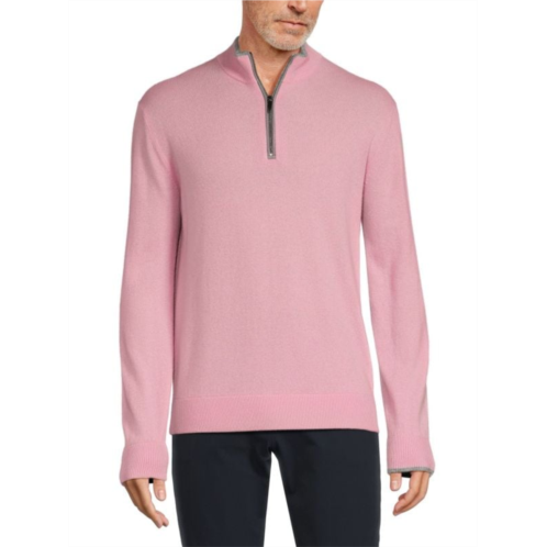 Greyson Wool & Cashmere Quarter Zip Sweater
