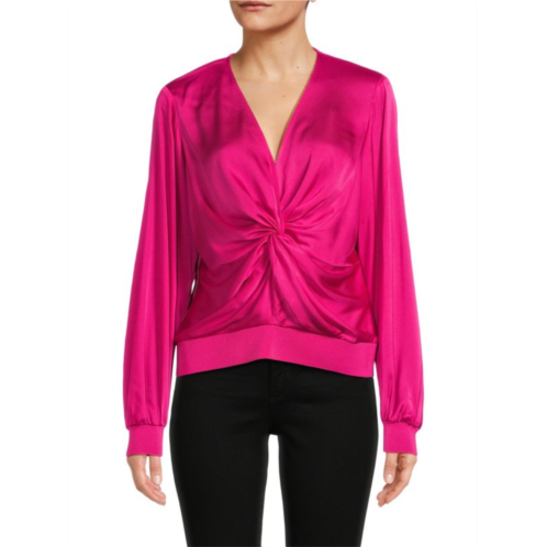 Donna Karan Twisted Front Blouse