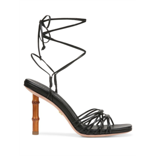 Veronica Beard Cabot Leather Strappy Sandals