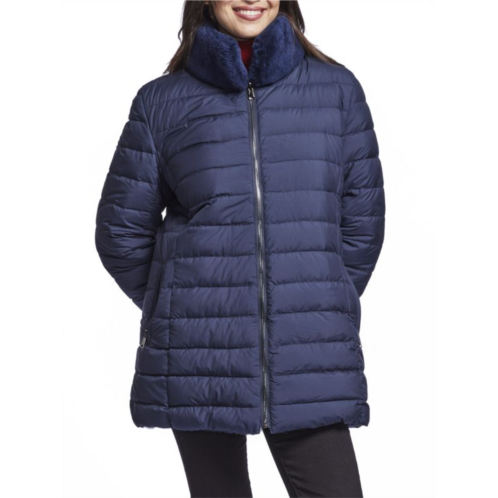 Blue Duck Reversible Shearling Quilted Zip Jacket